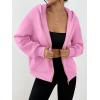 imageTrendy Queen Womens Zip Up Hoodies Fall Fashion Sweatshirt 2025 Clothes Y2K Cropped Jackets Cute Winter OutfitsPink