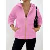 imageTrendy Queen Womens Zip Up Hoodies Fall Fashion Sweatshirt 2025 Clothes Y2K Cropped Jackets Cute Winter OutfitsPink