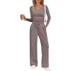 imageTrendy Queen 2 Piece Lounge Sets for Women Fall Outfits 2025 Fashion Two Piece Sweatsuits Business Casual Outfits ClothesRose Taupe