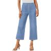 imageTrendy Queen Womens Capri Jeans High Waisted Wide Straight Leg Stretchy Cropped Jeans Fashion Denim Pants Fall 2025Lightblue