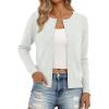 imageTrendy Queen Womens Cardigan Sweaters Lightweight Crew Neck Outfits Fall Fashion 2025 ClothingGrey