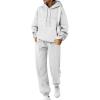 imageTrendy Queen Womens Sweatsuits 2 Piece Outfits Lounge Sweat Sets Oversized Hoodies and Baggy Sweatpants Travel TracksuitGery
