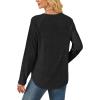 imageSAMPEEL Sweatshirt for Women Long Sleeve Shirts Crewneck Sweaters Fall Fashion Outfits 2025 Trendy Tunic Tops Plus SizeBlack