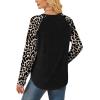 imageSAMPEEL Sweatshirt for Women Long Sleeve Shirts Crewneck Sweaters Fall Fashion Outfits 2025 Trendy Tunic Tops Plus SizeLeopardblack