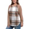 imageSAMPEEL Sweatshirt for Women Long Sleeve Shirts Crewneck Sweaters Fall Fashion Outfits 2025 Trendy Tunic Tops Plus SizeYellow Plaid
