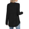 imageSampeel Long Sleeve Shirts for Women Tunic Tops Loose Fit Dressy Crew Neck Pullover Basic Sweaters for Women 2025Black