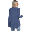 imageSampeel Long Sleeve Shirts for Women Tunic Tops Loose Fit Dressy Crew Neck Pullover Basic Sweaters for Women 2025Navy