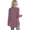 imageSampeel Long Sleeve Shirts for Women Tunic Tops Loose Fit Dressy Crew Neck Pullover Basic Sweaters for Women 2025Purple
