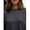 imageTrendy Queen Womens Oversized Long Sleeve T Shirts 2025 Basic Crewneck Tee Fall Tops Casual Workout Y2K ClothesDeepgrey
