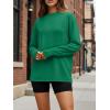 imageTrendy Queen Womens Oversized Long Sleeve T Shirts 2025 Basic Crewneck Tee Fall Tops Casual Workout Y2K ClothesGreen