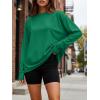 imageTrendy Queen Womens Oversized Long Sleeve T Shirts 2025 Basic Crewneck Tee Fall Tops Casual Workout Y2K ClothesGreen