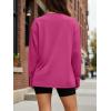 imageTrendy Queen Womens Oversized Long Sleeve T Shirts 2025 Basic Crewneck Tee Fall Tops Casual Workout Y2K ClothesHotpink
