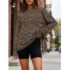 imageTrendy Queen Womens Oversized Long Sleeve T Shirts 2025 Basic Crewneck Tee Fall Tops Casual Workout Y2K ClothesLeopard