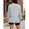 imageTrendy Queen Womens Oversized Long Sleeve T Shirts 2025 Basic Crewneck Tee Fall Tops Casual Workout Y2K ClothesLightgrey