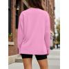imageTrendy Queen Womens Oversized Long Sleeve T Shirts 2025 Basic Crewneck Tee Fall Tops Casual Workout Y2K ClothesPink
