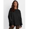 imageTrendy Queen Womens Side Slit Sweatshirts Casual Oversized Crewneck Long Sleeve Pullover Fall Fashion 2025Black