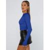 imageTrendy Queen Womens Long Sleeve T Shirts Fall Fashion 2025 Basic Crop Tops Going Out Outfits Y2k ClothesRoyal Blue
