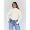 imageTrendy Queen Womens Turtleneck Long Sleeve Shirts Fall Fashion Basic Thermal Underwear Tops Winter Clothes 2025Apricot