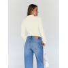 imageTrendy Queen Womens Turtleneck Long Sleeve Shirts Fall Fashion Basic Thermal Underwear Tops Winter Clothes 2025Apricot