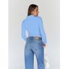 imageTrendy Queen Womens Turtleneck Long Sleeve Shirts Fall Fashion Basic Thermal Underwear Tops Winter Clothes 2025Baby Blue