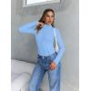 imageTrendy Queen Womens Turtleneck Long Sleeve Shirts Fall Fashion Basic Thermal Underwear Tops Winter Clothes 2025Baby Blue