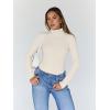imageTrendy Queen Womens Turtleneck Long Sleeve Shirts Fall Fashion Basic Thermal Underwear Tops Winter Clothes 2025Beige