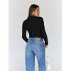 imageTrendy Queen Womens Turtleneck Long Sleeve Shirts Fall Fashion Basic Thermal Underwear Tops Winter Clothes 2025Black