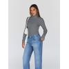 imageTrendy Queen Womens Turtleneck Long Sleeve Shirts Fall Fashion Basic Thermal Underwear Tops Winter Clothes 2025Grey