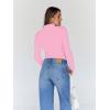 imageTrendy Queen Womens Turtleneck Long Sleeve Shirts Fall Fashion Basic Thermal Underwear Tops Winter Clothes 2025Pink