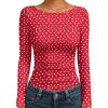imageTrendy Queen Womens Boat Neck Tops Long Sleeve Shirts Casual Fitted Tee Shirts Solid Color Fall Basic Clothes 2025Love