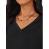 imageTrendy Queen Womens Oversized Long Sleeve T Shirts Side Slit Workout Tops Fall Fashion Plus Size Gym V Neck Basic Y2k TeesBlack