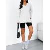 imageTrendy Queen Womens Oversized Long Sleeve T Shirts Side Slit Workout Tops Fall Fashion Plus Size Gym V Neck Basic Y2k TeesWhite
