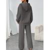 imageTrendy Queen Womens 2 Piece Outfits Lounge Fall Fashion Sets Oversized Sweatshirts Wide Leg Pants Sweatsuits Winter ClothesBlack Grey