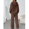 imageTrendy Queen Womens 2 Piece Outfits Lounge Fall Fashion Sets Oversized Sweatshirts Wide Leg Pants Sweatsuits Winter ClothesChocolate Brown
