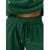 imageTrendy Queen Womens 2 Piece Outfits Lounge Fall Fashion Sets Oversized Sweatshirts Wide Leg Pants Sweatsuits Winter ClothesDarkgreen