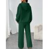 imageTrendy Queen Womens 2 Piece Outfits Lounge Fall Fashion Sets Oversized Sweatshirts Wide Leg Pants Sweatsuits Winter ClothesDarkgreen