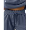 imageTrendy Queen Womens 2 Piece Outfits Lounge Fall Fashion Sets Oversized Sweatshirts Wide Leg Pants Sweatsuits Winter ClothesDustyblue