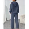 imageTrendy Queen Womens 2 Piece Outfits Lounge Fall Fashion Sets Oversized Sweatshirts Wide Leg Pants Sweatsuits Winter ClothesDustyblue