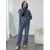 imageTrendy Queen Womens 2 Piece Outfits Lounge Fall Fashion Sets Oversized Sweatshirts Wide Leg Pants Sweatsuits Winter ClothesDustyblue