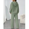 imageTrendy Queen Womens 2 Piece Outfits Lounge Fall Fashion Sets Oversized Sweatshirts Wide Leg Pants Sweatsuits Winter ClothesGreen