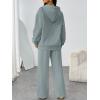 imageTrendy Queen Womens 2 Piece Outfits Lounge Fall Fashion Sets Oversized Sweatshirts Wide Leg Pants Sweatsuits Winter ClothesLight Green