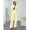 imageTrendy Queen Womens 2 Piece Outfits Lounge Fall Fashion Sets Oversized Sweatshirts Wide Leg Pants Sweatsuits Winter ClothesLightyellow