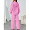 imageTrendy Queen Womens 2 Piece Outfits Lounge Fall Fashion Sets Oversized Sweatshirts Wide Leg Pants Sweatsuits Winter ClothesPink