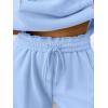 imageTrendy Queen Womens 2 Piece Outfits Lounge Fall Fashion Sets Oversized Sweatshirts Wide Leg Pants Sweatsuits Winter ClothesSkyblue