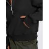 imageTrendy Queen Womens Sweatshirts Quarter Zip Pullover Oversized Cropped Sweater Fall Winter HoodiesBlack
