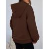 imageTrendy Queen Womens Winter Fleece Sherpa Lined Hoodie Casual Warm Pullover Hooded SweatshirtCoffee