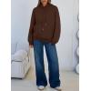 imageTrendy Queen Womens Winter Fleece Sherpa Lined Hoodie Casual Warm Pullover Hooded SweatshirtCoffee