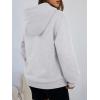 imageTrendy Queen Womens Winter Fleece Sherpa Lined Hoodie Casual Warm Pullover Hooded SweatshirtHeather Grey