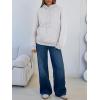 imageTrendy Queen Womens Winter Fleece Sherpa Lined Hoodie Casual Warm Pullover Hooded SweatshirtHeather Grey