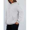 imageTrendy Queen Womens Winter Fleece Sherpa Lined Hoodie Casual Warm Pullover Hooded SweatshirtHeather Grey
